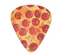 Plettri per chitarra 3d Pizza Pepperoni - Accessori per chitarra - Plettri per chitarra acustica, chitarra elettrica, basso per uomo donna Chitarrista professionista, musicisti e principianti.