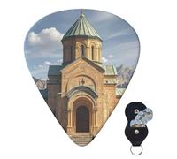 Plettri per chitarra, 6 pezzi, 3 diversi spessori, personalizzati, con scatola portaoggetti, plettri per chitarra della Chiesa armena, accessori per chitarra sottili (0,46 mm, 0,71 mm, 0,96 mm)