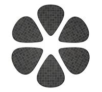 Plettri per chitarra, 6 pezzi, con stampa di ombre nere, per basso, chitarre acustiche elettriche e ukulele