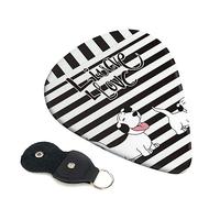Plettri per chitarra 6 pezzi Cute Animal Farm Dog Print Plettri per chitarra per basso elettrico Chitarre acustiche Ukulele