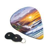 Plettri per chitarra 6 pezzi Lighthouse at Sunset Print plettri per chitarra basso chitarra acustica elettrica Ukulele