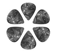 Plettri per chitarra, 6 pezzi, motivo: gatto nell'erba, per basso, chitarra acustica elettrica e ukulele