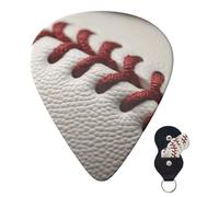 Plettri per chitarra, 6 pezzi, personalizzati, con custodia, in pizzo da baseball, con primo piano, per chitarra elettrica, per chitarra acustica e basso (0,46 mm, 0,71 mm, 0,96 mm)