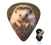 Plettri per chitarra, 6 pezzi, plettri per chitarra custodia, plettro per chitarra a forma di riccio, plettro per chitarra elettrica, plettro per chitarra acustica e plettro per basso (0,46 mm, 0,71