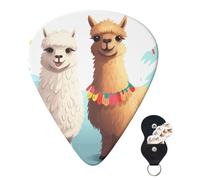 Plettri per chitarra, 6 pezzi, plettri per chitarra custodia, plettro per chitarra lama e alpaca, plettro per chitarra elettrica, plettro per chitarra acustica e basso (0,46 mm, 0,71 mm, 0,96 mm)