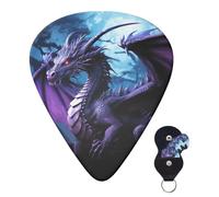 Plettri per chitarra, 6 pezzi, plettri per chitarra custodia, plettro per chitarra viola, plettro per chitarra viola, plettro per chitarra elettrica, plettro per chitarra acustica, plettro per basso