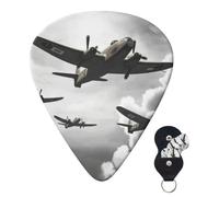 Plettri per chitarra, 6 pezzi, plettri per chitarra personalizzati con custodia, plettro per chitarra della Seconda Guerra Mondiale, plettro per chitarra elettrica, plettro per chitarra acustica, pl