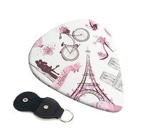 Plettri per chitarra 6 pezzi Romantic Paris Butterfly Eiffel Print Plettri per chitarra per basso elettrico Chitarre acustiche Ukulele