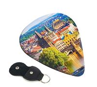 Plettri per chitarra 6 pezzi scenic Summer Old Town Print plettri per chitarra per basso chitarra acustica elettrica Ukulele