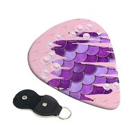 Plettri per chitarra 6 pezzi Sea Life Pearl Mermaid Print Plettri per chitarra per basso elettrico Chitarre acustiche Ukulele