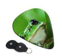 Plettri per chitarra 6 pezzi verde Frog the Leaves Print plettri per chitarra per basso chitarra acustica elettrica Ukulele