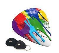 Plettri per chitarra 6 pezzi vernice Splatter sfondo stampa plettri chitarra per basso chitarra elettrica chitarra acustica Ukulele