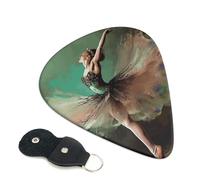 Plettri per chitarra a forma di farfalla, 6 pezzi, spessore 0,71 mm, in celluloide, con supporto in pelle, plettro personalizzato per basso, chitarra elettrica, acustica, regalo per gli amanti