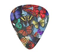 Plettri per chitarra a forma di farfalla, disegnati a mano, triangolari, classici, bassi, acustici ed elettrici, per chitarristi, 12 pezzi