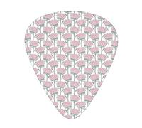 Plettri per Chitarra a Forma di Fiore Confezione da 12 Plettri per Chitarra Universali in ABS, Design con Motivo di Crescita le in Fiore di Crisantemo Disegnato a Mano, per Chitarra Acustica ed