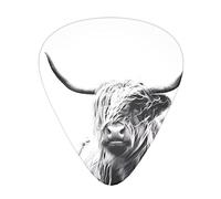 Plettri per chitarra a forma di mucca classica, triangolare, basso, chitarra acustica ed elettrica, per chitarristi, 12 pezzi