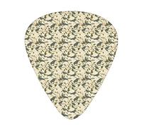 Plettri per Chitarra a Pois Confezione da 12 Plettri per Chitarra Universali in ABS, Icone di Corvo su Sfondo a Pois a Forma di Cuore e Grunge, per Chitarra Acustica ed Elettrica
