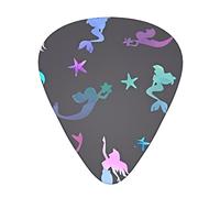 Plettri per chitarra a sirena colorati - Accessori per chitarra - Plettri per chitarra acustica Chitarra elettrica Basso per uomo donna Chitarrista professionale Musicisti e principianti