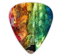 Plettri per chitarra Abstract Color Pattern 12 pezzi Plettri per ukulele inclusi 0,46 mm 0,71 mm 0,96 mm