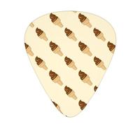 Plettri per chitarra acustica al gelato al cioccolato, 12 pezzi, plettri per chitarra elettrica essenziali spessi e sottili per studenti 0,46 0,96 0,71 mm