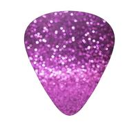 Plettri per chitarra acustica con glitter viola scintillanti, di alta qualità, per basso e chitarra elettrica