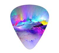Plettri per chitarra acustica con pittura Northern Lights - Plettro per chitarra elettrica e basso
