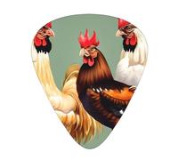 Plettri per chitarra acustica con stampa di gallo e pollo, plettro per basso e chitarra elettrica