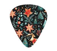 Plettri per chitarra acustica di spessore differente della scatola di immagazzinaggio dell'organizzatore della stampa di Natale