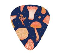 Plettri per chitarra acustica Magic Mushroom 12 pezzi, plettri per chitarra elettrica essenziali spessi e sottili per studenti 0,46 0,96 0,71 mm