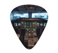 Plettri per chitarra aereo, 12 pezzi, leggeri, spessore 0,46 mm/0,71 mm/0,96 mm, per chitarra acustica, chitarra elettrica, ukulele, basso