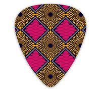 Plettri per chitarra africani con stampa Ankara 12 confezioni - Varietà di plettri per chitarra Plettri sottili, medi, pesanti 0 .46/0,71/0,96 mm