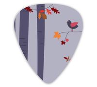 Plettri per chitarra Autumn Fox2 Plettri per chitarra Premium 12 pezzi Plettri per ukulele inclusi 0,46 mm 0,71 mm 0,96 mm