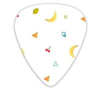Plettri per chitarra Banana Triangle Lemon Cherry 12 pezzi Plettri per ukulele inclusi 0,46 mm 0,71 mm 0,96 mm