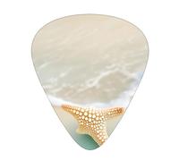 Plettri per chitarra Beach Starfish, 12 pezzi, materiale ABS, bordi lisci, sensazione confortevole, 3 spessori opzionali