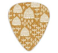 Plettri per chitarra Beehive Bee Pattern Plettri per ukulele 12 pezzi inclusi 0,46 mm 0,71 mm 0,96 mm