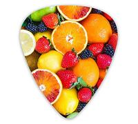 Plettri per chitarra Best Fresh Fruit 12 pezzi Plettri per ukulele inclusi 0,46 mm 0,71 mm 0,96 mm