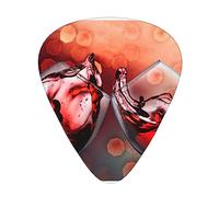 Plettri per chitarra Bicchiere da vino rosso Cheers Print Confezione da 12 Plettri per chitarra sottili medi pesanti Accessori per chitarra per basso, chitarre con scatola di immagazzinaggio