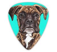 Plettri per chitarra Boxer Dogs Plettri per chitarra premium 12 pezzi Plettri per ukulele inclusi 0,46 mm 0,71 mm 0,96 mm