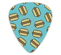 Plettri per chitarra burguer i Love 12 pezzi Plettri per ukulele inclusi 0,46 mm 0,71 mm 0,96 mm