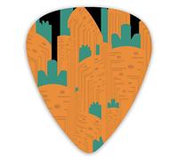 Plettri per chitarra carota clipart cibo per conigli 12 pezzi plettri per ukulele inclusi 0,46 mm 0,71 mm 0,96 mm