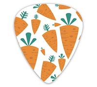 Plettri per chitarra carota clipart cibo per conigli 12 pezzi plettri per ukulele inclusi 0,46 mm 0,71 mm 0,96 mm