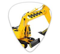 Plettri per chitarra Cartoon Excavator Plettri per ukulele 12 pezzi inclusi 0,46 mm 0,71 mm 0,96 mm