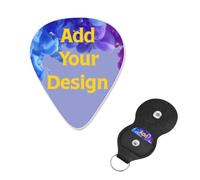 Plettri per chitarra che puoi progettare Aggiungi le tue immagini di testo per chitarra acustica, violino, ukulele, basso (6 confezioni)