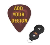 Plettri per chitarra che puoi progettare Aggiungi le tue immagini di testo per chitarra acustica, violino, ukulele, basso (6 confezioni)