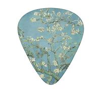 Plettri per chitarra Cherry Plum Flowers Set da 12 pezzi per chitarra acustica, chitarra elettrica, contrabbasso, ukulele