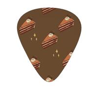 Plettri per chitarra Chocolate Squares Cake in materiale ABS, adatti per chitarre acustiche, chitarre elettriche, ecc.