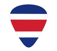 Plettri per chitarra con bandiera della Costa Rica stampati per suonatori acustici, elettrici e musicisti, 12 pezzi in 3 diversi spessori