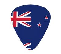 Plettri per chitarra con bandiera della Nuova Zelanda, 12 pezzi, per ukulele, basso, accessori