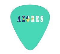 plettri per chitarra con bandiera delle Azzorre, plettri per chitarra basso, palette per suonare la chitarra, 12 pezzi