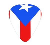Plettri per chitarra con bandiera di Porto Rico, plettri per chitarra e basso, confezione da 12
